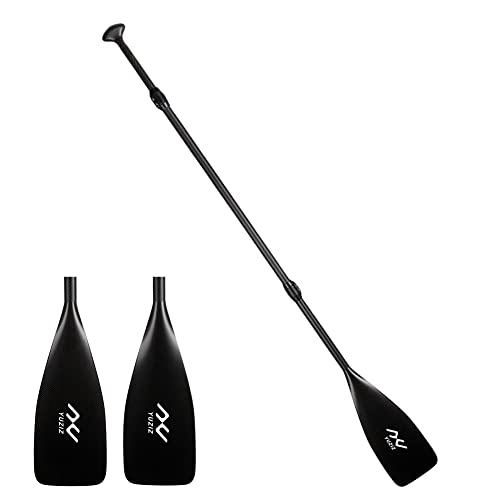 YUZIZ 3-Pieces SUP Paddle Full Carbon for Race or All Water Stand Up Paddling 170cm-220cm Adjustable (Racing-11S)
