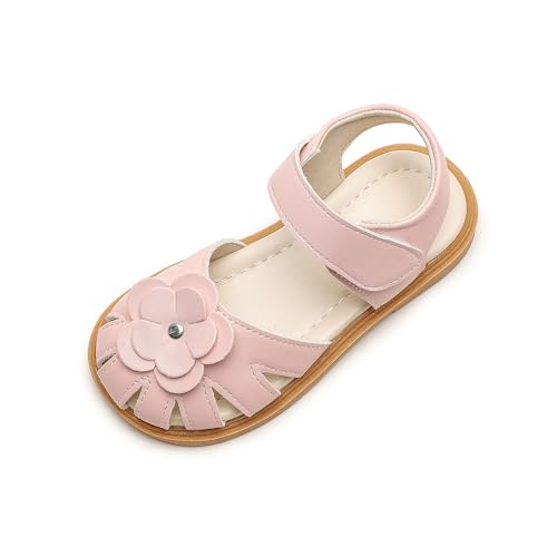 Image of Komfyea Girl Summer Cute Wrap Toe Toddler Soft Flower Flat Beach Sandal Shoes