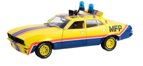 Image of Greenlight 13675 Scale 1:18 First of the V8 Interceptors - Roop and Charlie's 1974 Falcon XB 4-Door Sedan M.F.P. #08 - Big Bopper XB Police Pursuit Adult Collectible