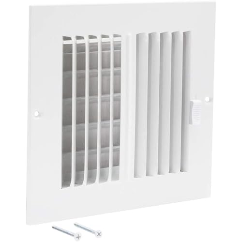 image for EZ-FLO 6 x 6 Inch (Duct Opening) Air Vent Cover for Wall or Ceiling, T