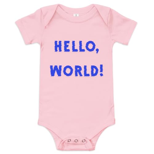 Hello World Baby Onesie, Programmer's Baby Gift, Future Coder