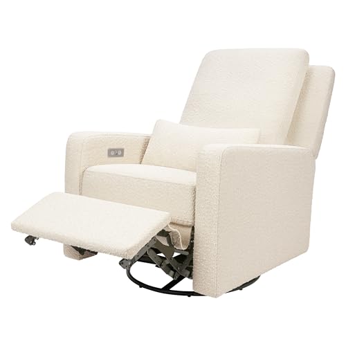 Image of Babyletto Sigi Power Recliner, Performance Ivory Boucle
