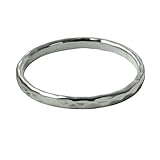 apop nyc 'Disko 2mm Sterling Silver Band Thin Ring Size 6 Faceted