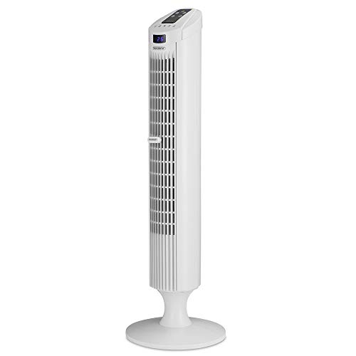 Monzana® Turmventilator 70° Oszillationswinkel Fernbedienung 3 Geschwindigkeitsstufen 84cm Timer...