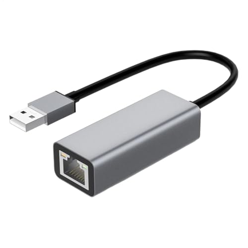 Adaptador de red USB tipo C a Ethernet, adaptador de red USB tipo C, USB tipo C, tarjeta de red USB 2.0 de 100 m, adaptadores de red USB para viajes de negocios, educación, entretenimiento