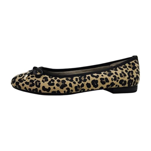 MARCO TOZZI Femme Damen Ballerinas 2-22137-42 Ballerines, Noir/léopard, 39 EU