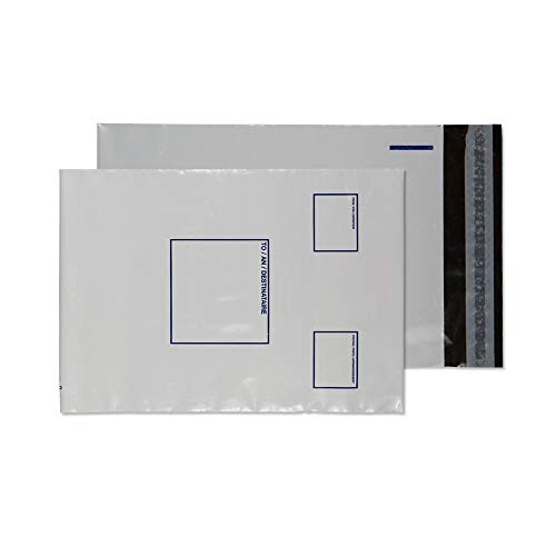 Image of Blake Purely Packaging C5+ 165 x 238 mm Polypost Polythene Mailing Bag Envelopes Peel & Seal (PE24/W) White - Pack of 1000