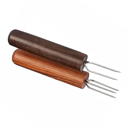 YOSADIER 2 Piezas de extensión cuidado personal rugerizado Relajación herramienta de masajes massagens palo de pinchador de salchichas duradero ébano