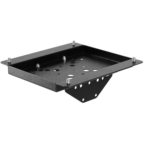 Ganiude Mailbox Mounting Board,Metal Mailboxes Adapter Plate 4" x 4",Durable, Easy Install, Weather-Resistant, 𝐅𝐢𝐭𝐬 𝐆𝐚𝐧𝐢𝐮𝐝𝐞 𝐌𝐚𝐢𝐥𝐛𝐨𝐱𝐞𝐬, Black Cover