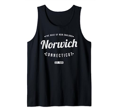 Norwich Connecticut Retro Vintage Souvenir CT Norwich Tank Top