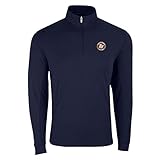 Vantage Apparel Minor League Baseball Bowling Green Hotrods 1/4-Zip Tech Pullover, Navy, Small