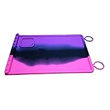 SHOR Premium Hot Glue Gun mat Non Stick Silicone Gluing mat, Silicone Mat for Glue Gun Reusable Glue pad (Pink, Black)