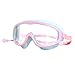VGEBY Kids Swim Goggles, Large Frame Cute Professional Swimming Glasses for Boys Girls Children (Blue)
