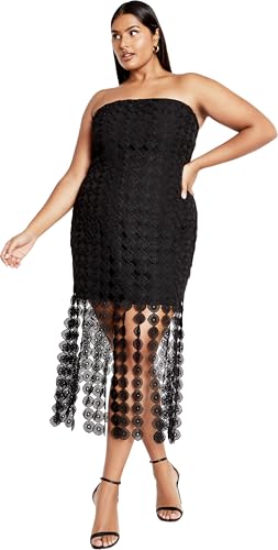 City Chic Plus Size Dress, Ebony Dress Black