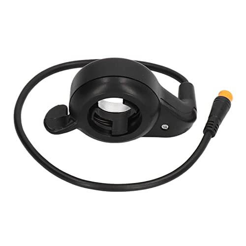 VGEBY Acelerador de Pulgar para Bicicleta Eléctrica, Conector Impermeable de Metal ABS, Control de Velocidad con Cable Duradero, para Bicicleta Eléctrica y Scooter de 24 V, 36 V, 48,