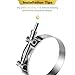 ZEHCLP 4pcs 304 Stainless Steel T-Bolt Hose Clamps 68mm-76mm Adjustable Range for 2.67 inch-3.0 inch Hose OD Intercooler Radiator Pipe Clamps for Silicone Coolant Hoses