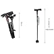 SUQ Alarm Faltbar Cane - Eleganter Gehstock aus Aluminium, Klappbar, Spazierstock für Damen und Senioren, Leichtgewichtiger Höhenverstellbarer Bergstock