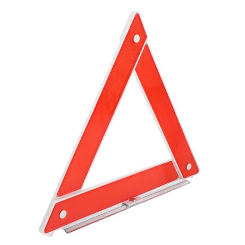 MOTHNUR Triángulo de Advertencia Plegable para Coche Alta Visibilidad Señal de Emergencia y Seguridad Vial Portátil Resistente Plástico y Metal Fácil Almacenamiento y Uso Rápido Carretera