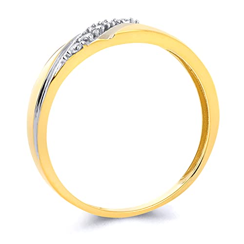 The World Jewelry Center Mens 14k Yellow Gold Wedding Band2