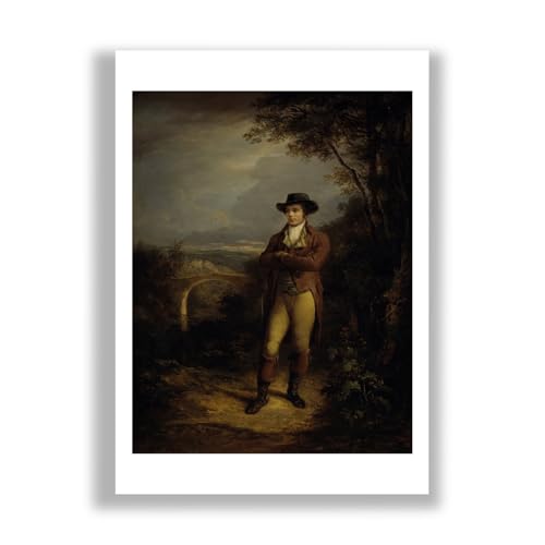 Poète Robert Burns impression d'art mate pour décorer votre bibliothèque