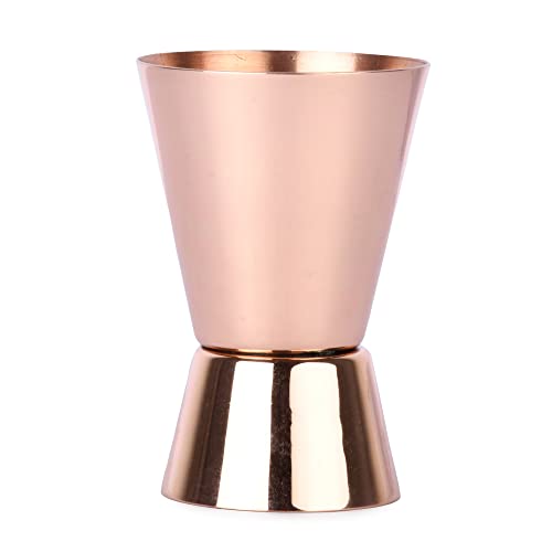 AargKraft Coper Liquor Peg Cocktail Misurino Vetro Jigger Bar Shot Tool – Doppio Lato - 30 e 60 ml