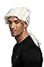 Produktbild WIG ME UP - 0061-P60 Perücke Herren Karneval Halloween Barock Renaissance lockig weiß Zopf Lord Richter Edelmann