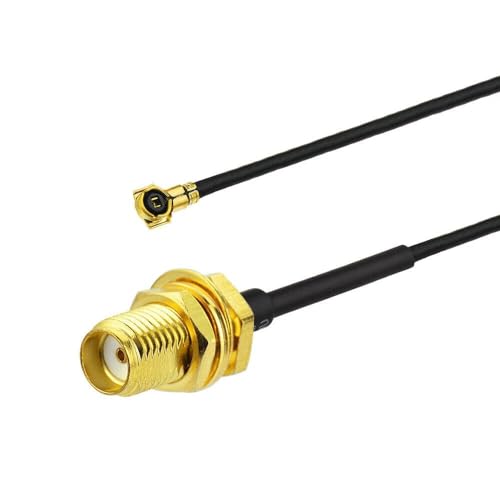 HighZer0 Electronics 2PCS MHF4 to RP-SMA Female RP-SMA Connector Cable Female to UFL IPEX4 RF Coax Adapter Cable (MHF4 to RP-SMA Female, Connector Cable)