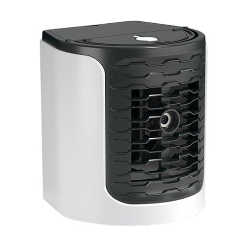 Enfriador De Aire Portátil - Ventilador Personal Pequeño Y Portátil De Aire Acondicionado - Enfriador Con Depósito De Agua Y Luz Nocturna Para Hogar Cocina Dormitorio Verano Coche Camping Y Viajes Al