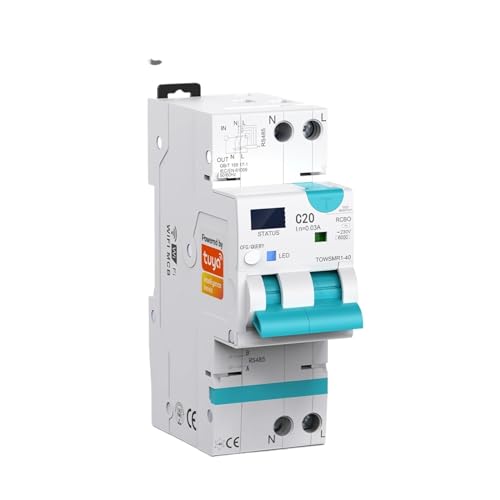 Disyuntor de fugas ajustable 6A-20A con protección contra sobrecorriente para cuadro eléctrico