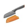 Tefal Fresh Kitchen K12201 Santoku mes 12 cm, antraciet/oranje