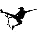 Skateboarding Wall Decal Sticker 63 - Decal Stickers and Mural for Kids Boys Girls Room and Bedroom. Skating Wall Art for Home Decor and Decoration Ð Skate Board Silhouette Mural