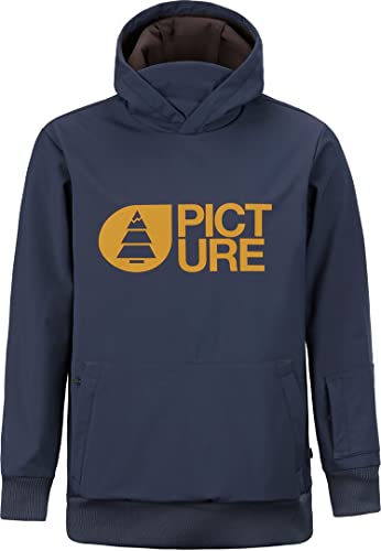 Picture M Parker Jacket Blau - Atmungsaktiver wasserabweisender Herren Softshell Pullover, Größe S - Farbe Dark Blue