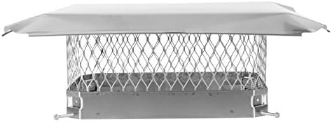 Draft King SS1216U Bolt On Stainless Steel Single Flue Chimney Cap, 12" x 16"