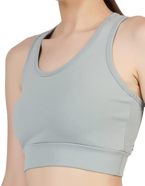 Image of Sports Bra for Women | Non-Padded High Support Gym, Yoga & Running Bra | Seamless Sweat-Wicking Polyester Workout Bra