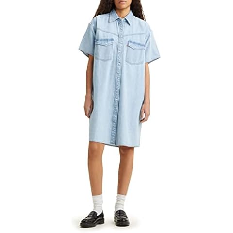 Levi's Elowen Indigo Stonewash Denim Dress Cover