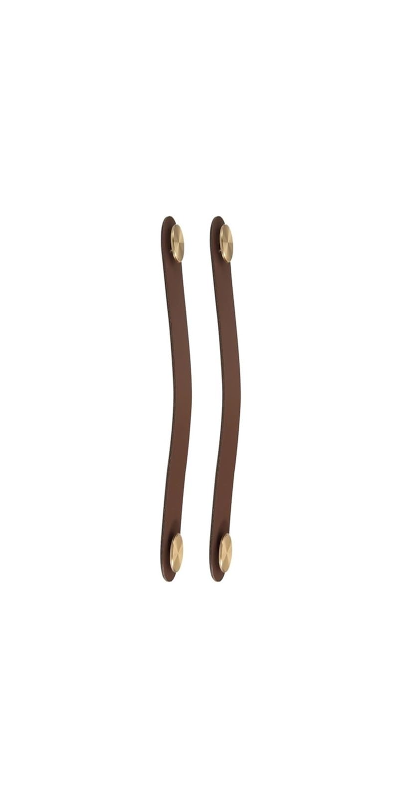 Opeximatun 8 Leather Drawer Handles, Leather Loop Cabinet Handles Multicolor Multiple Sizes 2 Pcs(,Hole Distance 96Mm)