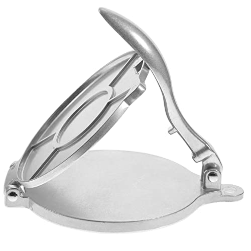LALADEFIEE Presse à Tortillas Alliage Aluminium Ronde Appareil De Cuisson Sûr Et Fiable Pour Galettes Gâteaux Et Tortillas Faciles à Utiliser