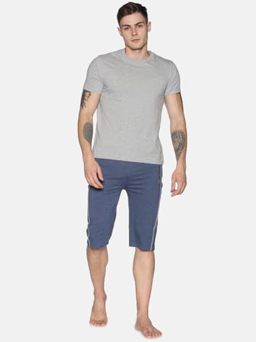 Image of Dollar Men's Casual Cotton Capri 3 /4th Shorts (Pack of 1)