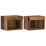 vidaXL Rustikales Holzregal für Wohnzimmer | Recyceltes Holz | Zwei Designs | Viel Stauraum | Umweltfreundliche Materialien | Mittlere Größe | Deko und Möbel | Innen (Regale) | Bücherregal