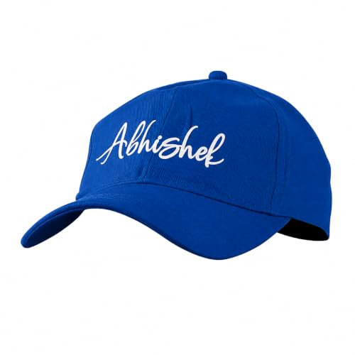 Image of AICA Personalised Name Cotton Cap for Men & Women � Black, Free Size | Gifts for Men & Women