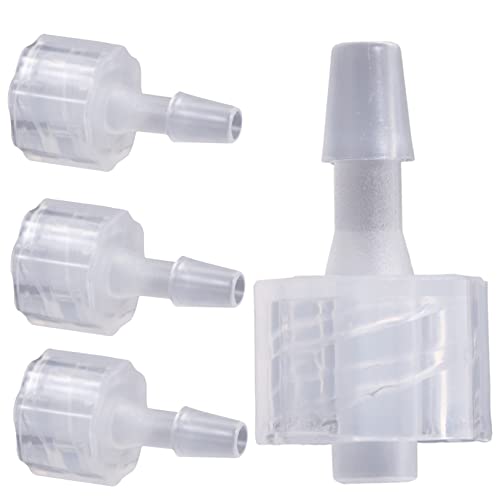 OSOLADY 8Pcs Lock Coupler Quick Connector Hose Barb Adapter for Crafts and Industrial Work Material with Skid Design Temperature and