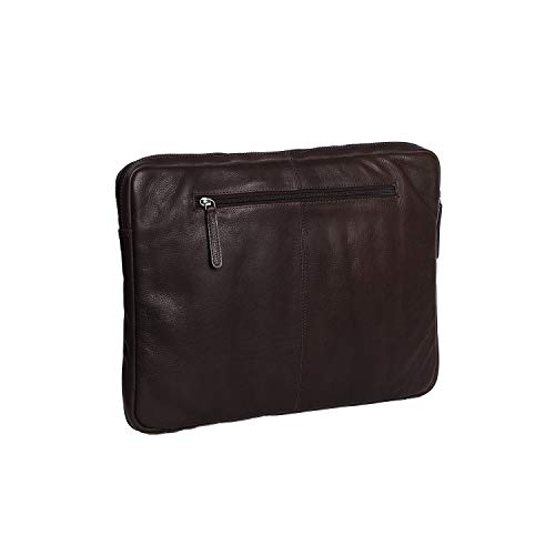 Funda de portátil Glenn marrón estuche de cuero Chesterfield Brand 3