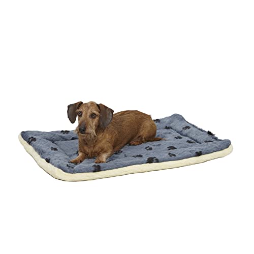 MidWest Homes for Pets Midwest Quiet Time 73,66 cm x 50,8 cm Odwracalny polar/łóżko dla zwierząt domowych, niebieski