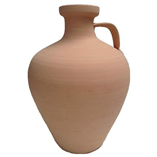 Cantaro tradicional de BARRO NATURAL hecho a mano 40 alto x 27 cm ancho