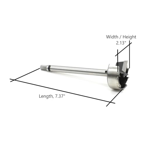 Big Horn 70153 2-1/8 Inch Carbide Tipped Multi Spur Bit - 1/2 Inch Shank with 3/8 Inch Hex End by BIG HORN - Image 7