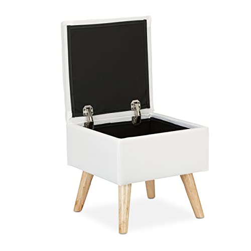 Tabouret avec rangement pour ranger vos plaids et optimiser l'espace