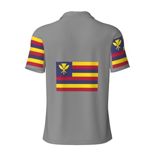 Chemise décontractée manches courtes légère drapeau royaume d'Hawaï - 6