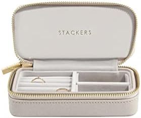 Stackers Taupe Medium Travel Jewellery Box