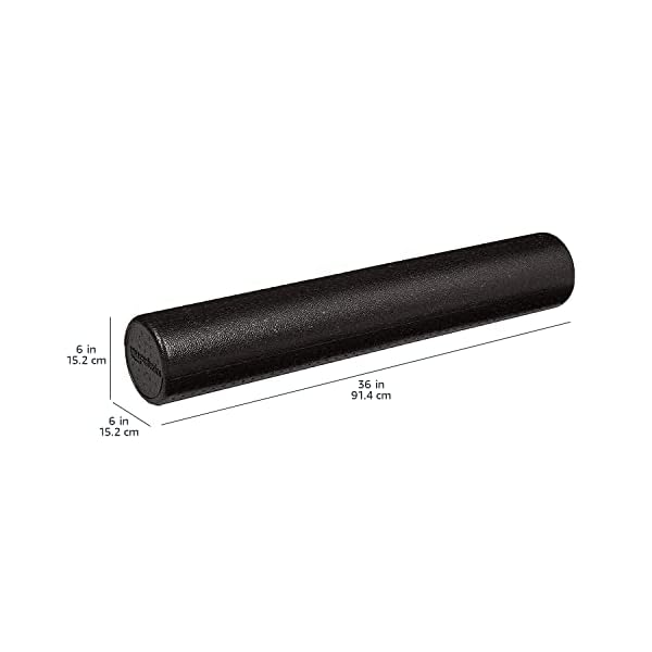 Amazon Basics High-Density Foam Roller for Exercise, Stretching and Muscle Recovery, 36 Inches, Black - Image 5