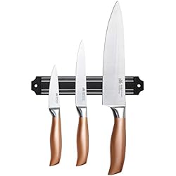 Sartenes Infinity Chefs Comprar Bergner Just For Chefs Q2906 - Set 3 Cuchillos y Barra Magnética Acero Inoxidable Infinity, Gris